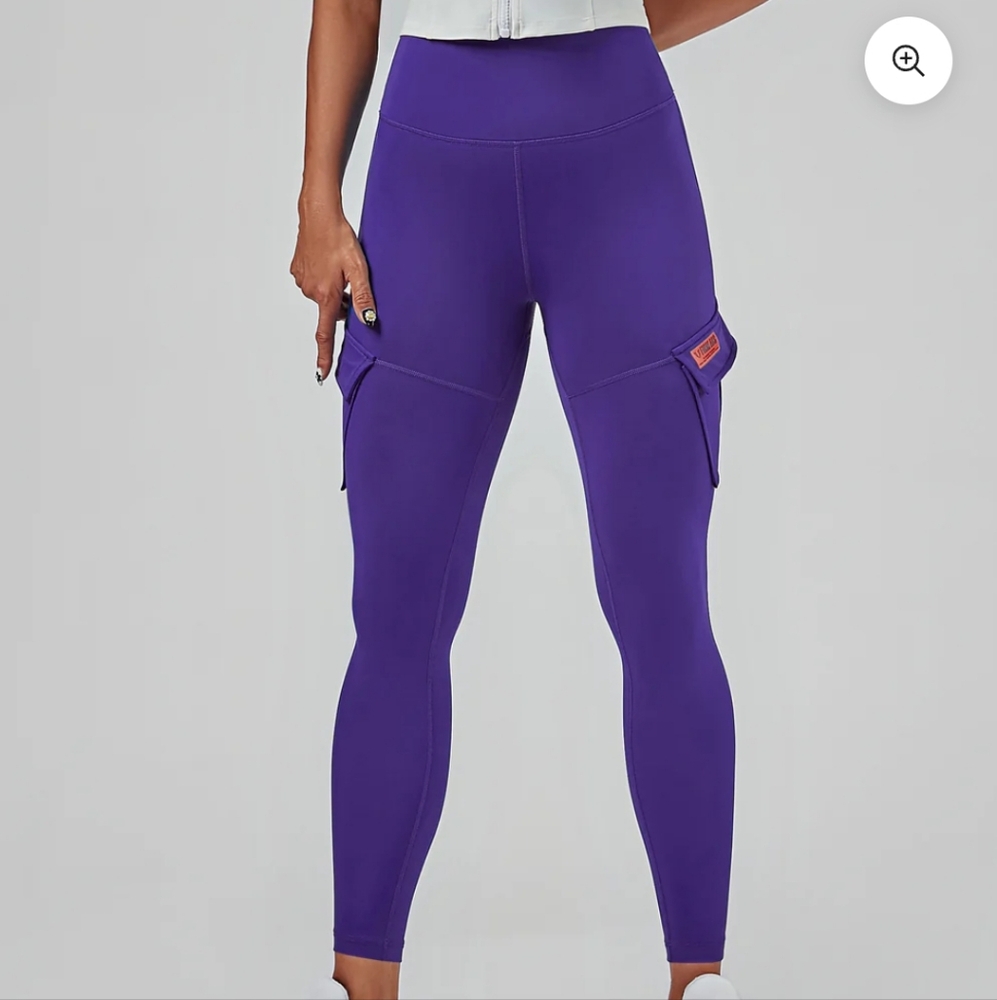 FIRMABS Solo Cargo Leggings In Deep Violet
